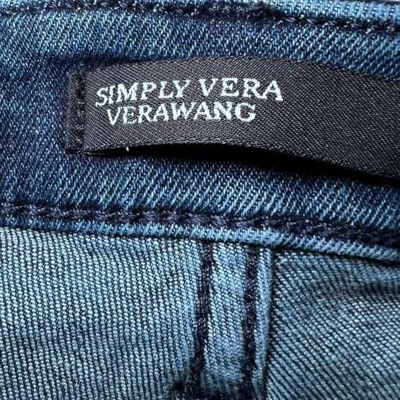 Simply Vera Vera Wang Cropped Blue Jeans Womens 18W Denim Casual Everyday - Picture 4 of 15